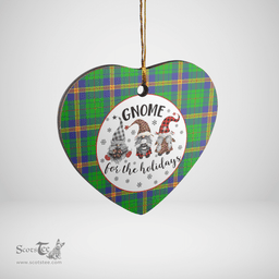 Scottish New Mexico Clan Tartan Ceramic Ornament - Gnome Heart Style Scottish Plaid Tartan Plaid