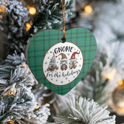 Scottish Ross Hunting Ancient Clan Tartan Ceramic Ornament - Gnome Heart Style Scottish Plaid Tartan Plaid
