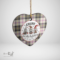 Scottish MacPherson Dress Ancient Clan Tartan Ceramic Ornament - Gnome Heart Style Scottish Plaid Tartan Plaid