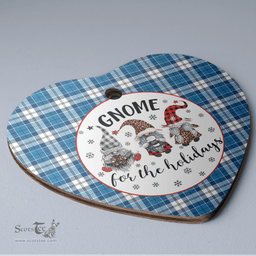 Scottish Strathclyde District Clan Tartan Ceramic Ornament - Gnome Heart Style Scottish Plaid Tartan Plaid