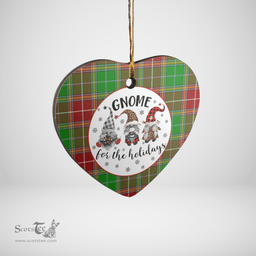 Scottish Baxter Modern Clan Tartan Ceramic Ornament - Gnome Heart Style Scottish Plaid Tartan Plaid