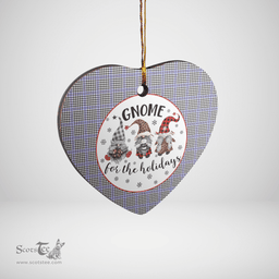Scottish Sir Walter Scott Clan Tartan Ceramic Ornament - Gnome Heart Style Scottish Plaid Tartan Plaid
