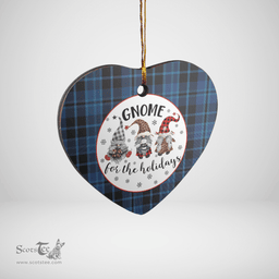 Scottish Clark 2 Clan Tartan Ceramic Ornament - Gnome Heart Style Scottish Plaid Tartan Plaid