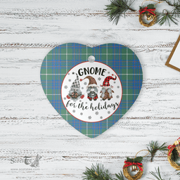 Scottish MacIntyre Hunting Ancient Clan Tartan Ceramic Ornament - Gnome Heart Style Scottish Plaid Tartan Plaid