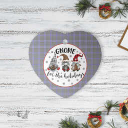 Scottish Sir Walter Scott Clan Tartan Ceramic Ornament - Gnome Heart Style Scottish Plaid Tartan Plaid