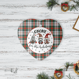 Scottish MacDuff Dress Ancient Clan Tartan Ceramic Ornament - Gnome Heart Style Scottish Plaid Tartan Plaid