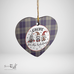 Scottish Cunningham Dress Blue Dancers Clan Tartan Ceramic Ornament - Gnome Heart Style Scottish Plaid Tartan Plaid
