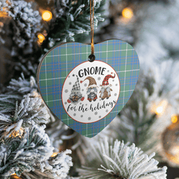 Scottish MacIntyre Hunting Ancient Clan Tartan Ceramic Ornament - Gnome Heart Style Scottish Plaid Tartan Plaid