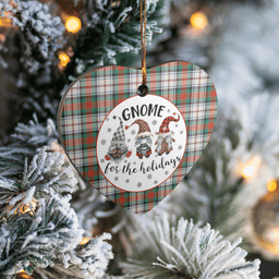 Scottish MacDuff Dress Ancient Clan Tartan Ceramic Ornament - Gnome Heart Style Scottish Plaid Tartan Plaid