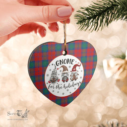 Scottish Byres 2 Clan Tartan Ceramic Ornament - Gnome Heart Style Scottish Plaid Tartan Plaid