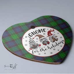 Scottish Stewart Old Modern Clan Tartan Ceramic Ornament - Gnome Heart Style Scottish Plaid Tartan Plaid