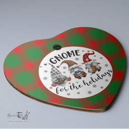 Scottish Middleton Modern Clan Tartan Ceramic Ornament - Gnome Heart Style Scottish Plaid Tartan Plaid