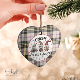 Scottish MacPherson Dress Ancient Clan Tartan Ceramic Ornament - Gnome Heart Style Scottish Plaid Tartan Plaid