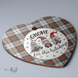 Scottish MacDuff Dress Ancient Clan Tartan Ceramic Ornament - Gnome Heart Style Scottish Plaid Tartan Plaid