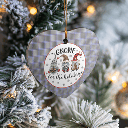 Scottish Sir Walter Scott Clan Tartan Ceramic Ornament - Gnome Heart Style Scottish Plaid Tartan Plaid