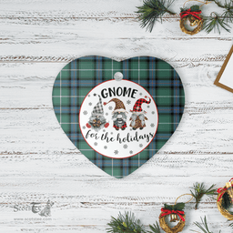 Scottish MacDonald of the Isles Hunting Ancient Clan Tartan Ceramic Ornament - Gnome Heart Style Scottish Plaid Tartan Plaid