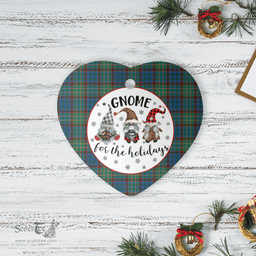 Scottish Nicolson Hunting Ancient Clan Tartan Ceramic Ornament - Gnome Heart Style Scottish Plaid Tartan Plaid