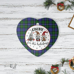 Scottish Robertson Hunting Modern Clan Tartan Ceramic Ornament - Gnome Heart Style Scottish Plaid Tartan Plaid