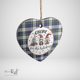 Scottish Gordon Dress Modern Clan Tartan Ceramic Ornament - Gnome Heart Style Scottish Plaid Tartan Plaid