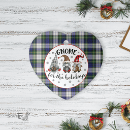 Scottish Gordon Dress Modern Clan Tartan Ceramic Ornament - Gnome Heart Style Scottish Plaid Tartan Plaid