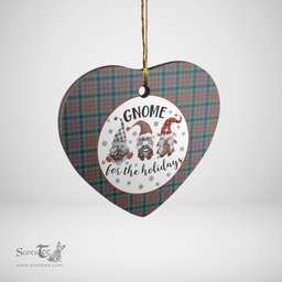 Scottish MacDuff Hunting Ancient Clan Tartan Ceramic Ornament - Gnome Heart Style Scottish Plaid Tartan Plaid