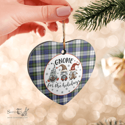 Scottish Gordon Dress Modern Clan Tartan Ceramic Ornament - Gnome Heart Style Scottish Plaid Tartan Plaid