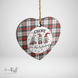 Scottish MacDuff Dress Modern Clan Tartan Ceramic Ornament - Gnome Heart Style Scottish Plaid Tartan Plaid