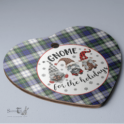 Scottish Gordon Dress Modern Clan Tartan Ceramic Ornament - Gnome Heart Style Scottish Plaid Tartan Plaid