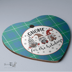 Scottish Hamilton Hunting Ancient Clan Tartan Ceramic Ornament - Gnome Heart Style Scottish Plaid Tartan Plaid