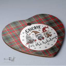 Scottish Anderson of Arbrake Clan Tartan Ceramic Ornament - Gnome Heart Style Scottish Plaid Tartan Plaid