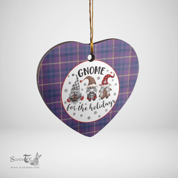 Scottish Gretna Green Clan Tartan Ceramic Ornament - Gnome Heart Style Scottish Plaid Tartan Plaid