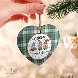 Scottish MacKenzie Dress Modern Clan Tartan Ceramic Ornament - Gnome Heart Style Scottish Plaid Tartan Plaid