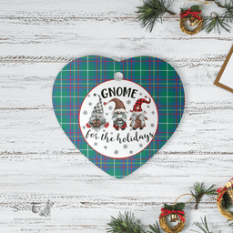 Scottish Inglis Ancient Clan Tartan Ceramic Ornament - Gnome Heart Style Scottish Plaid Tartan Plaid