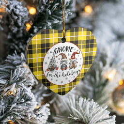 Scottish Barclay Dress Modern Clan Tartan Ceramic Ornament - Gnome Heart Style Scottish Plaid Tartan Plaid