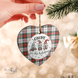 Scottish MacDuff Dress Modern Clan Tartan Ceramic Ornament - Gnome Heart Style Scottish Plaid Tartan Plaid