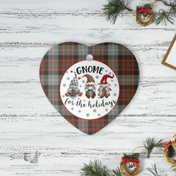 Scottish MacRae Hunting Weathered Clan Tartan Ceramic Ornament - Gnome Heart Style Scottish Plaid Tartan Plaid