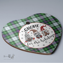 Scottish MacKenzie Dress Modern Clan Tartan Ceramic Ornament - Gnome Heart Style Scottish Plaid Tartan Plaid