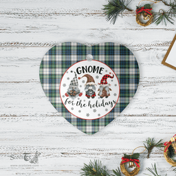Scottish Gordon Dress Ancient Clan Tartan Ceramic Ornament - Gnome Heart Style Scottish Plaid Tartan Plaid