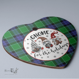 Scottish Graham of Menteith Modern Clan Tartan Ceramic Ornament - Gnome Heart Style Scottish Plaid Tartan Plaid