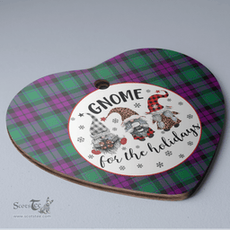 Scottish MacArthur ? Milton Clan Tartan Ceramic Ornament - Gnome Heart Style Scottish Plaid Tartan Plaid
