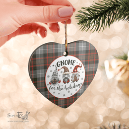 Scottish MacRae Hunting Weathered Clan Tartan Ceramic Ornament - Gnome Heart Style Scottish Plaid Tartan Plaid