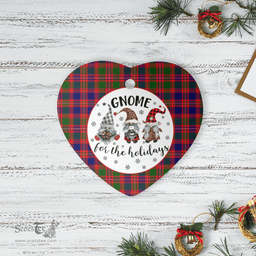 Scottish MacIntyre Modern Clan Tartan Ceramic Ornament - Gnome Heart Style Scottish Plaid Tartan Plaid