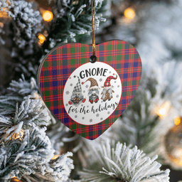 Scottish MacIntyre Modern Clan Tartan Ceramic Ornament - Gnome Heart Style Scottish Plaid Tartan Plaid