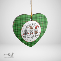 Scottish Blane 1 Clan Tartan Ceramic Ornament - Gnome Heart Style Scottish Plaid Tartan Plaid