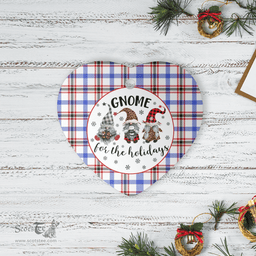 Scottish Boswell Modern Clan Tartan Ceramic Ornament - Gnome Heart Style Scottish Plaid Tartan Plaid