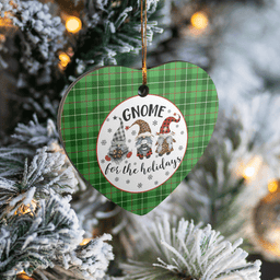 Scottish Blane 1 Clan Tartan Ceramic Ornament - Gnome Heart Style Scottish Plaid Tartan Plaid