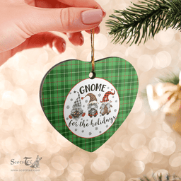 Scottish Blane 1 Clan Tartan Ceramic Ornament - Gnome Heart Style Scottish Plaid Tartan Plaid