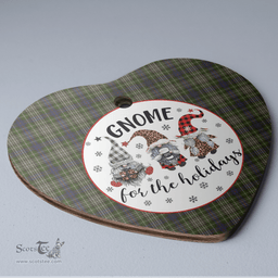 Scottish Davidson Tulloch Dress Clan Tartan Ceramic Ornament - Gnome Heart Style Scottish Plaid Tartan Plaid