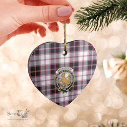 Scottish MacPherson Hunting Modern Clan Tartan Ceramic Ornament - Crest Heart Style Scottish Plaid Tartan Plaid
