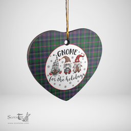 Scottish Cooper Modern Clan Tartan Ceramic Ornament - Gnome Heart Style Scottish Plaid Tartan Plaid